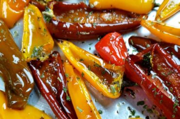 How To Make Roasted Sweet Bell Peppers | Roasted Sweet Bell Peppers Recipe