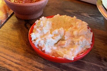 Tortilla Chips served with Coleslaw ‘dip’