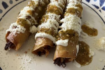 Leftovers turned to taquitos