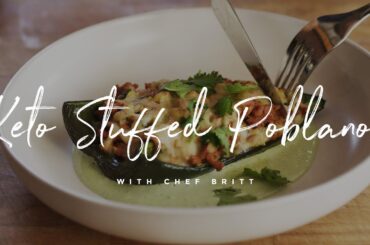 Keto Stuffed Poblano Peppers | Keto-Friendly Recipe