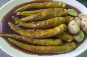 How to make Korean Style Green Chili Pepper Pickled Recipe
