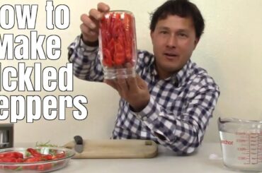 How to Make Pickled Peppers - Easy 3 Ingredient Recipe
