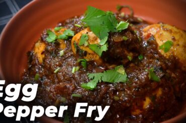 Egg Pepper Fry Recipe | Egg Pepper Masala