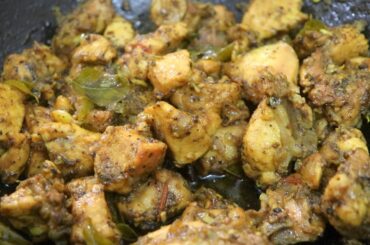 PEPPER CHICKEN RECIPE | Chicken Fry | CHICKEN MILAGU VARUVAL | Chicken Recipes