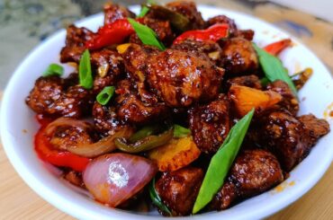 Soya chunks recipe | Chili soya chunks recipe