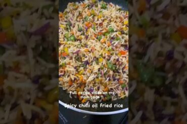 Spicy Fried Rice | Chili Oil Fried Rice | Ruchi Bharani Recipes | details in description #shorts