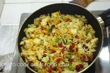 Easy Bell Pepper Fried Rice - Sweet Pepper - Vegan Rice Recipe