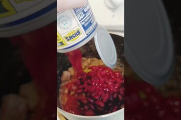 Chili with Stew Beef! #shorts #fyp #dinner #cooking #yummy