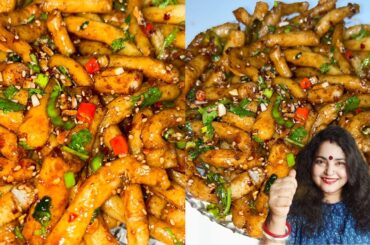 VIRAL CHILLI GARLIC POTATO NOODLES RECIPE | POTATO NOODLES RECIPE |VIRAL DISH RECIPE |POTATO NOODLES