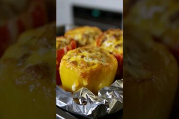 Super Simple Stuffed Peppers Recipe #shorts