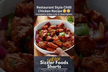 Restaurant style Dry Chilli Chicken | Best Recipe Ever | Indo-Chinese Starter Recipe #Shorts