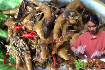 Cooking leg chicken with chili cooking recipes |Chhunna cooking