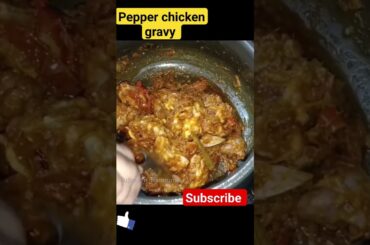 pepper chicken gravy recipe... #shorts #Sujima_n_Kannuma
