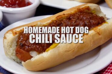 How to make: Homemade Hot Dog Chili Sauce