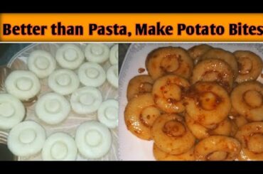 Korean Chili Garlic Potato Bites Recipe | Potato Noodles Recipe | potato Mushroom Recipe