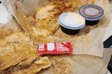 The new Shreeded Beef Grilled Cheese Dipper - Flatter than a sauce packet