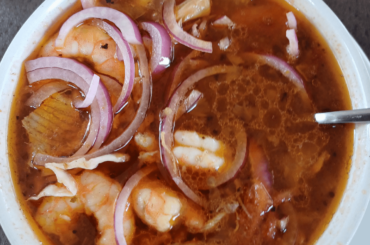 Cahuamanta (devil ray and shrimp stew) Hermosillo, Sonora.