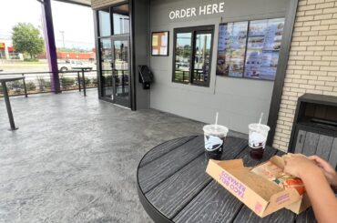 Went to one of those walk through Taco Bell’s. Cool concept!