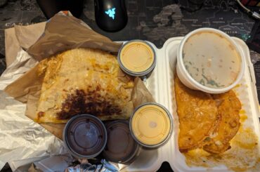 I tried the Dipping Tacos next to Quesabirria Tacos from my local taco shop.