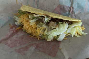I ordered a grilled cheese dipping taco