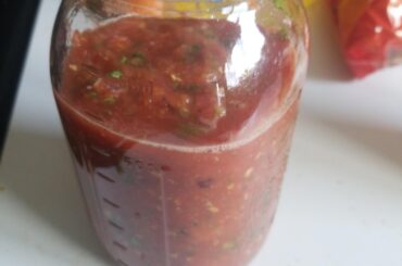 Second attempt at roasted hatch salsa