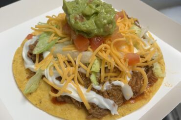Shredded Beef Tostada