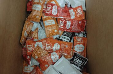 Is it normal to receive 68 packets of sauce for ten soft shell tacos?