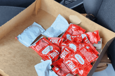 I asked for 1 fire sauce with my mobile order..