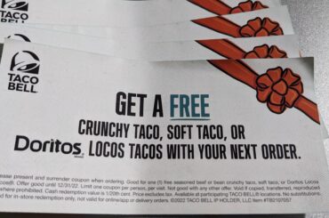 Fee taco coupons expired 12/31/22