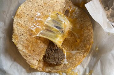 Is this normal for the dipping tacos? It was like $4, lmao