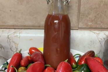 My last bottle of my first batch of sauce