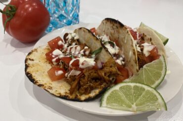 My first go at making tacos which are (trying) to be traditional.