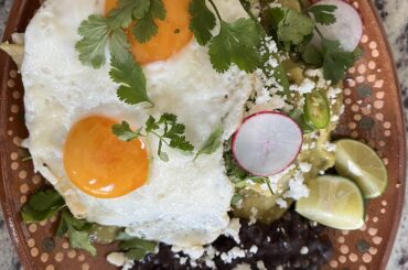 Homemade Green Chilaquiles