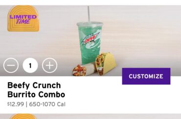 Prices are crazy at the Taco Bell near universal in Hollywood but I get it because it’s Hollywood but my my!