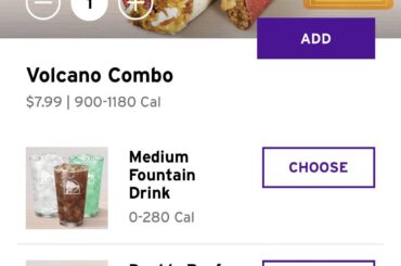 Volcano menu still available