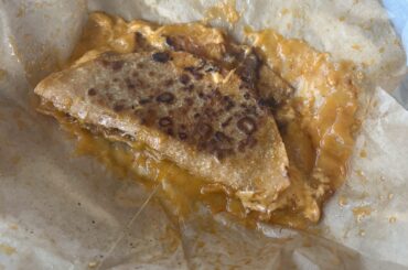 my grilled cheese dipping taco