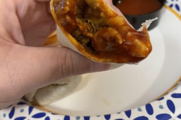 Shredded beef-cheesy roll-up hack
