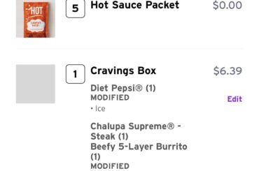 One item to add to this order what are we thinking