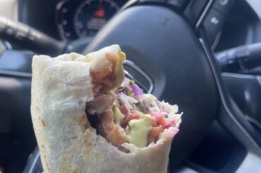 Baja Cali Wild Cod burrito with chipotle crema from Luna’s Mexican Kitchen (San Jose, Ca). Strong 9/10