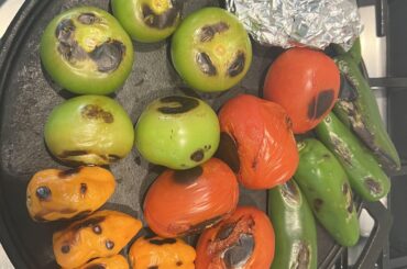 Made two salsa for taco night.