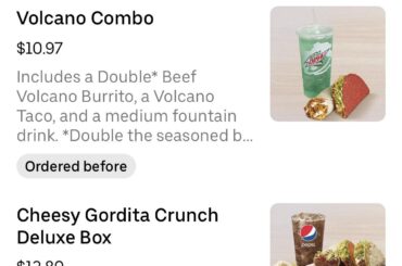I guess the Lava Menu is back?!