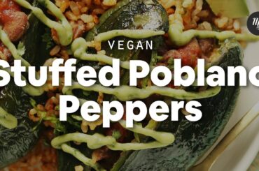 Vegan Stuffed Poblano Peppers | Minimalist Baker Recipes