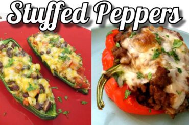 2 Stuffed Pepper Recipes | Cajun & Southwestern Style Tex-Mex | PoorMansGourmet
