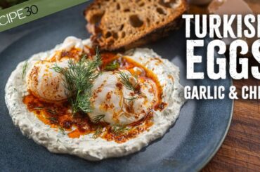 Dreamy Turkish Garlic & Chili Eggs - Easy Breakfast!