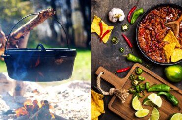 Campfire Dutch Oven Chili! Delicious!