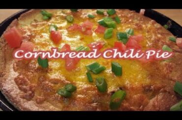 CORNBREAD CHILI PIE | LEFTOVER CHILI RECIPE