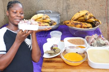 Plantain Pepper Soup Recipe For Cold Weather !! || Goat Pepper Soup Recipes Food Demonstration #food