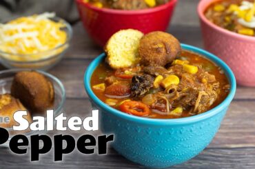 AMAZING Pulled Pork Chili in an hour!