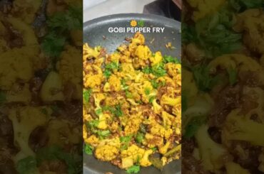 Spicy Cauliflower Recipe | Gobi Pepper Fry | #shorts