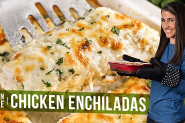 Green Chili Chicken Enchiladas